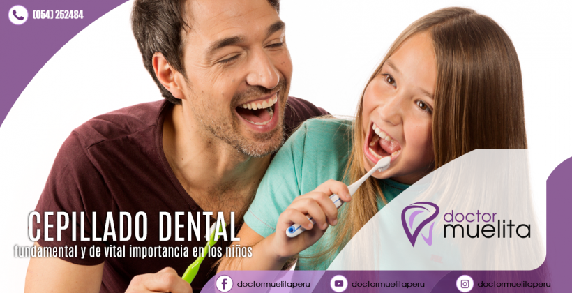 ¿Sabes cómo se hace un correcto cepillado de dientes en los niños?